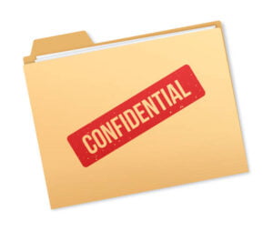 Pochette de dossier médical représentant la politique de confidentialité-Mon Podiatre
